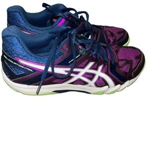ASICS Women's Gel Court Control Volleyball purple Sneakers shoes size 10.5